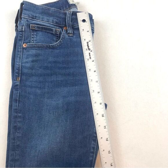 Madewell Blue Denim Jeans‎ 9 in Mid Rise Skinny Size 26 P. - Picture 8 of 10